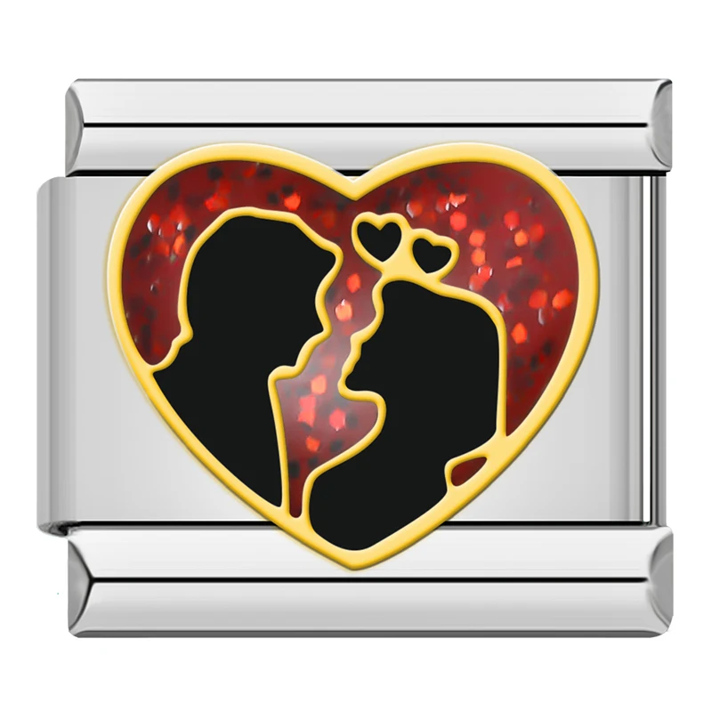 Christmas and Colourful Heart Italian Charms - Image 7