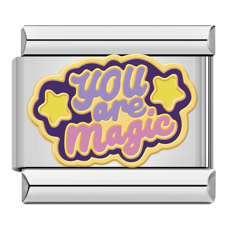 Bee Happy Fun Slogan Italian Charms - Image 9