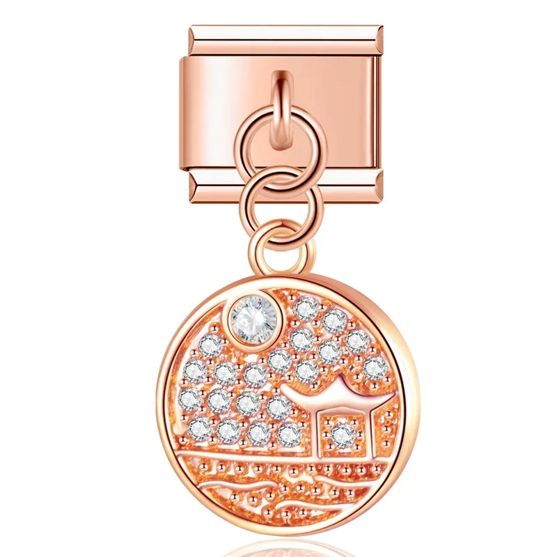 Evil Eye, Butterfly and Moon Dangle Italian Charms - Image 9
