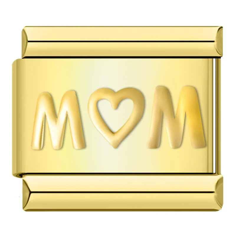 Engraved Mom, Princess and Paw Italian Charms - Image 16