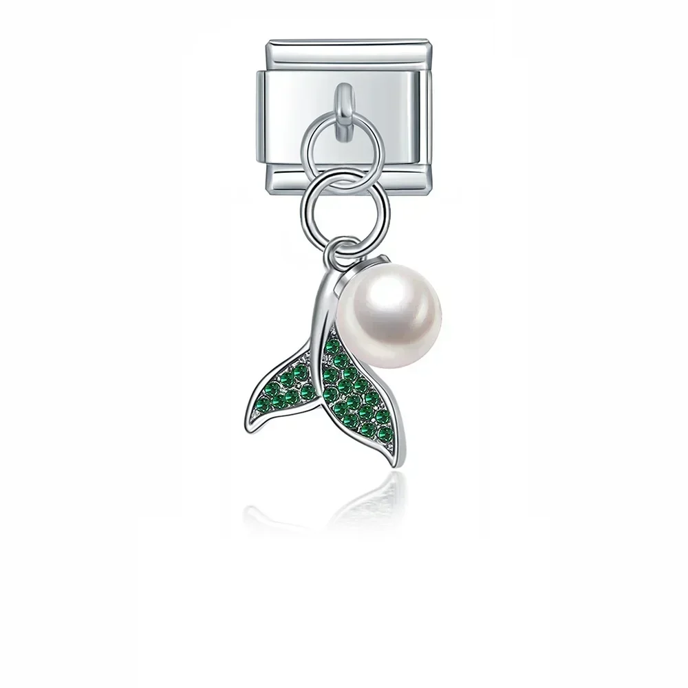 Crystal Animal and Symbol Dangle Italian Charms - Image 21