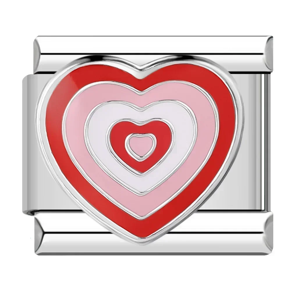 Colourful Heart and Flower Italian Charms - Image 21