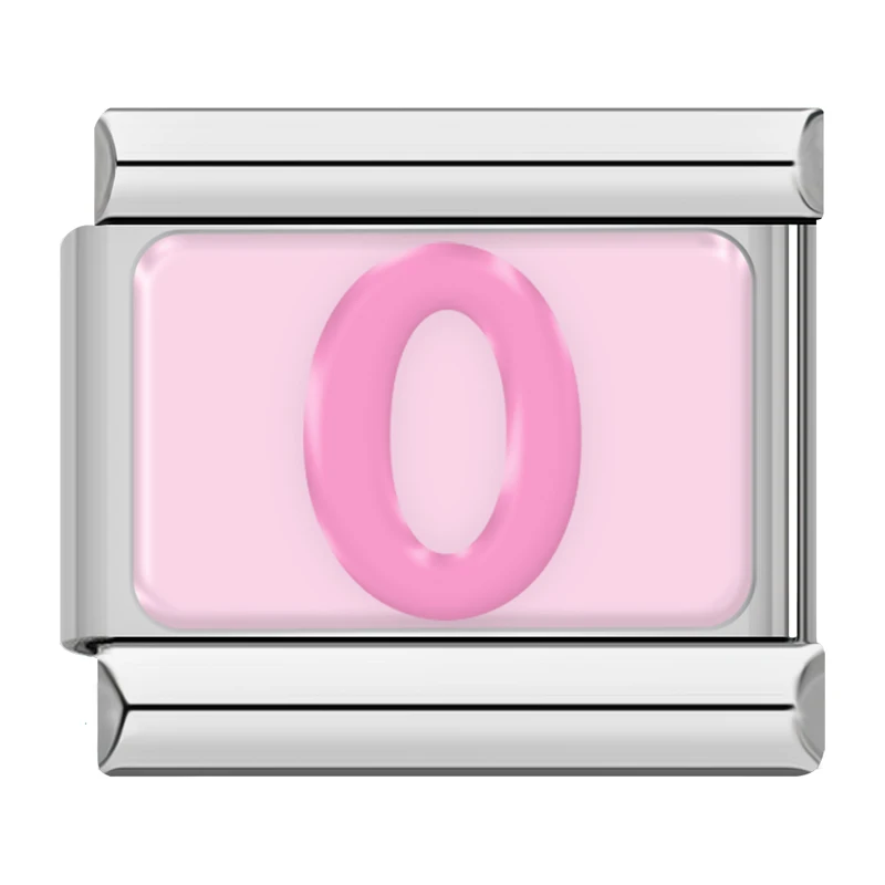 Pink Letter Italian Charms A to Z - Image 24
