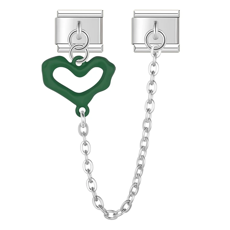 Heart Safety Chain Italian Charms - Image 8