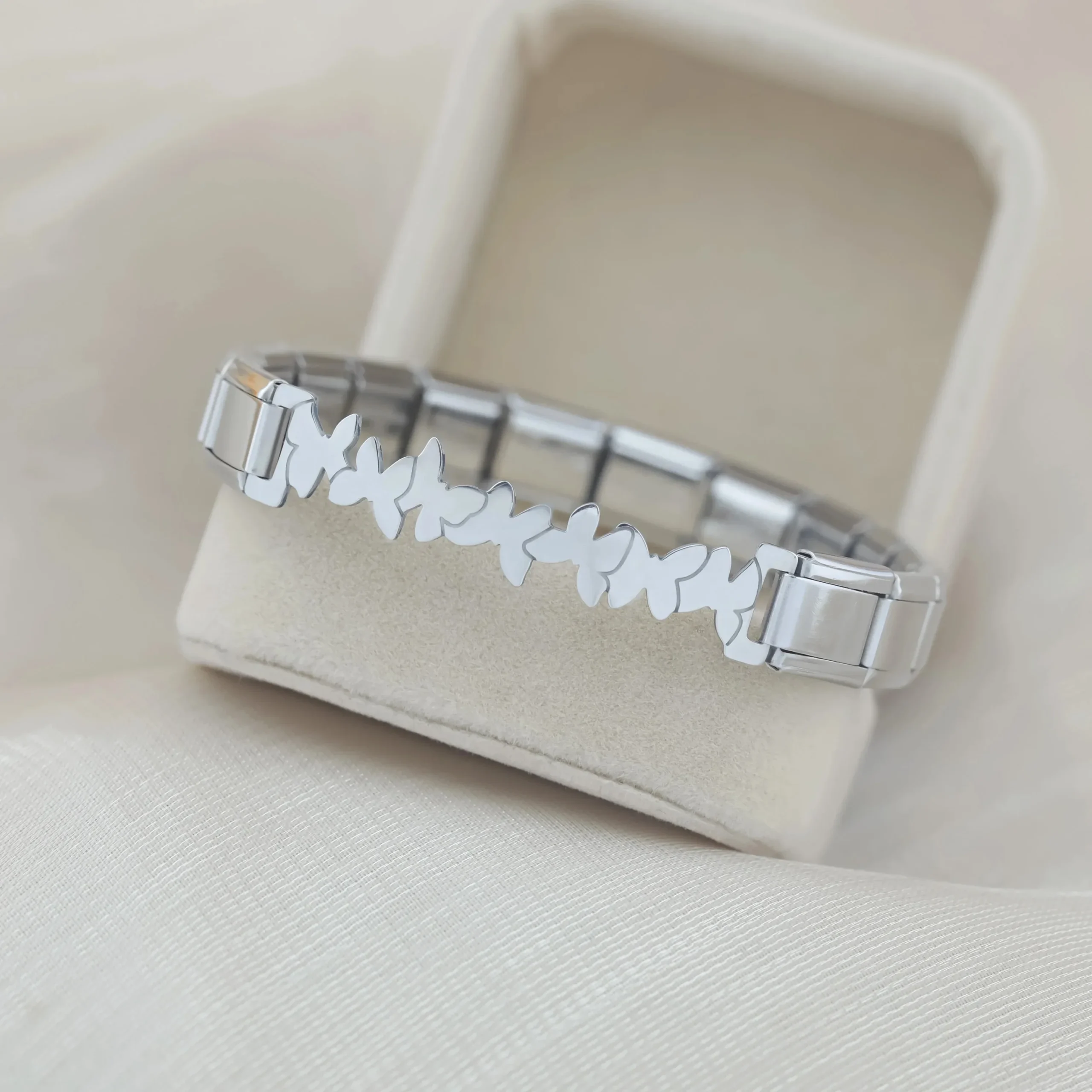 Heart, Star and Butterfly Charm Bracelet - Image 2
