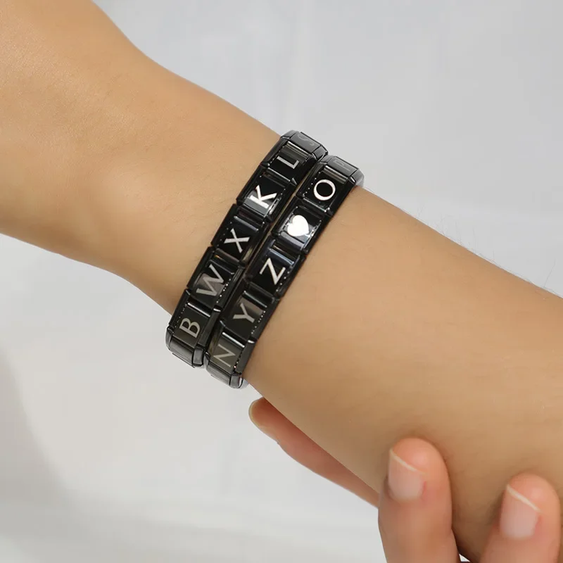 Black Letter and Symbol Italian Charms - Image 2