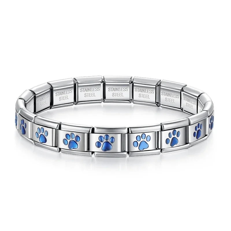 Blue Star Italian Charm Bracelet - Image 4