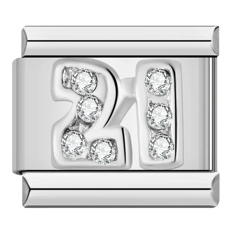 Milestone Number Italian Charms - Image 8