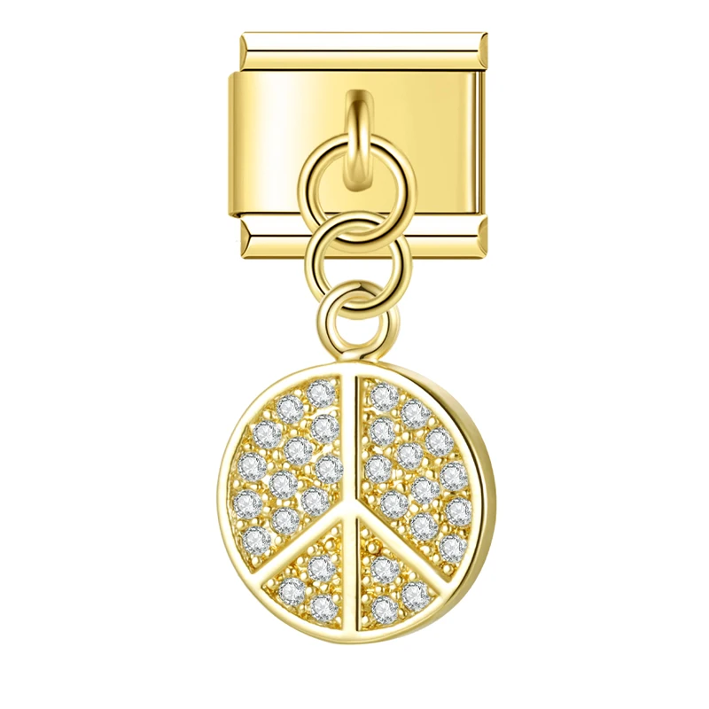 Sparkle Fruit and Key Italian Charms - Image 9