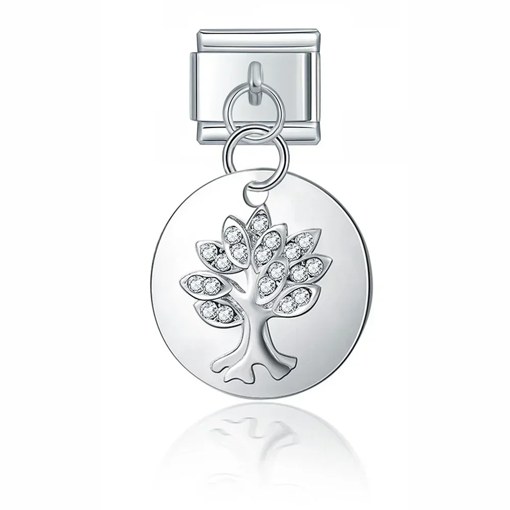 Crystal Animal and Symbol Dangle Italian Charms - Image 13