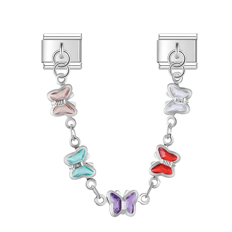 Crystal Chain Link Italian Charms - Image 11