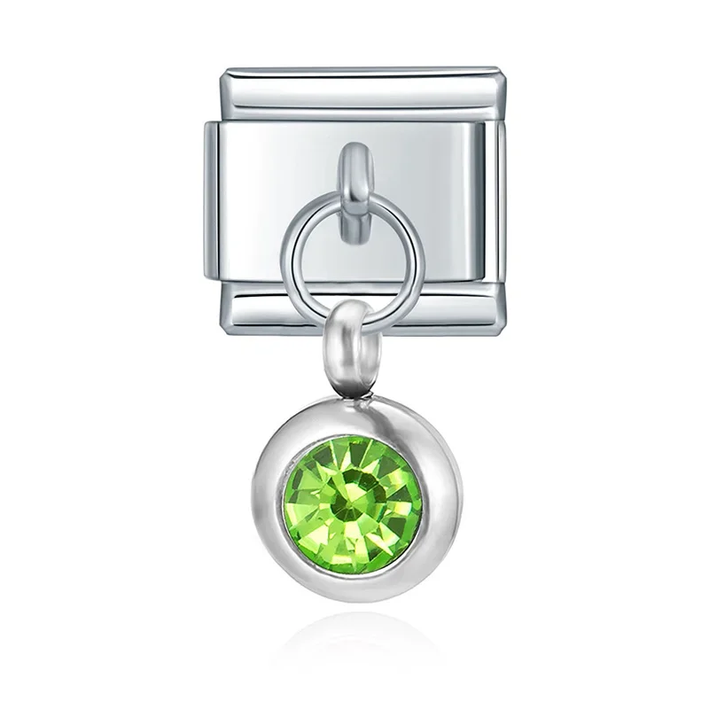Petite Birthstone Drop Italian Charm - Image 8