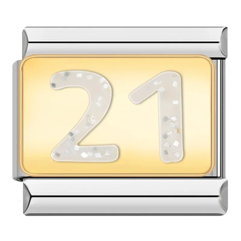 Milestone Number Italian Charms - Image 4