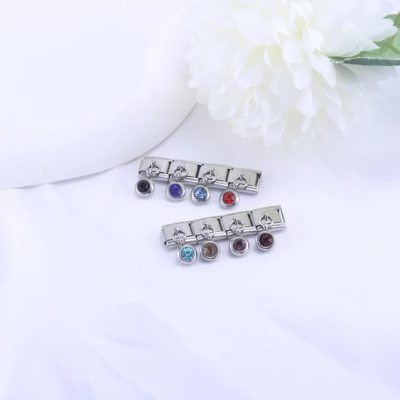 Petite Birthstone Drop Italian Charm