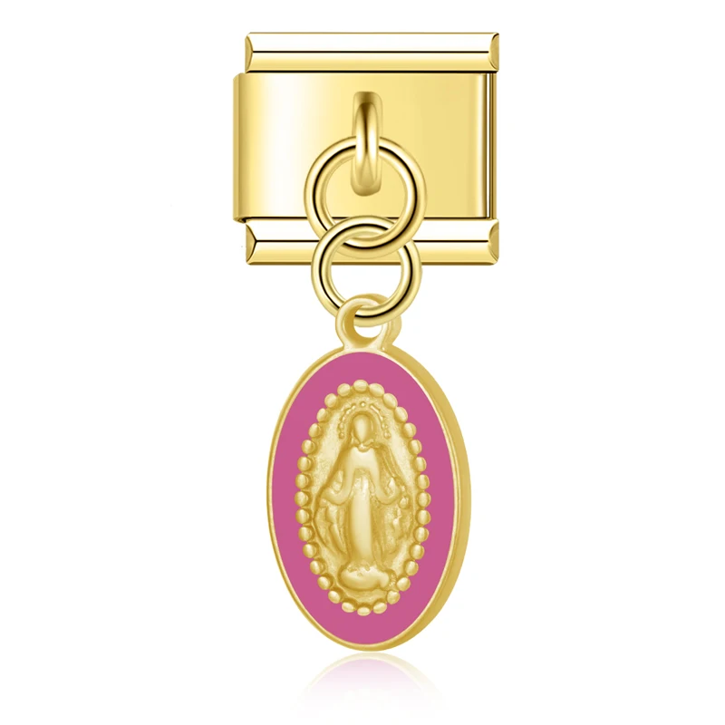 Miraculous Medal Dangle Italian Charms - Image 10