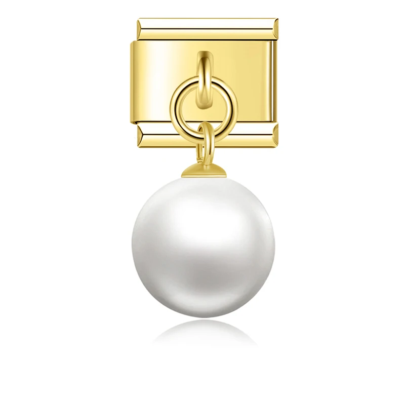 Pearl and Axe Dangle Italian Charms - Image 10