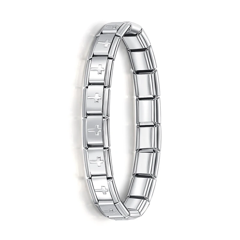Italian Charm Bracelet Base, 9 mm Stainless Steel - Image 4