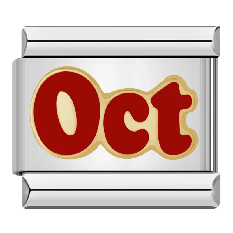 Red Month Name Italian Charm - Image 16