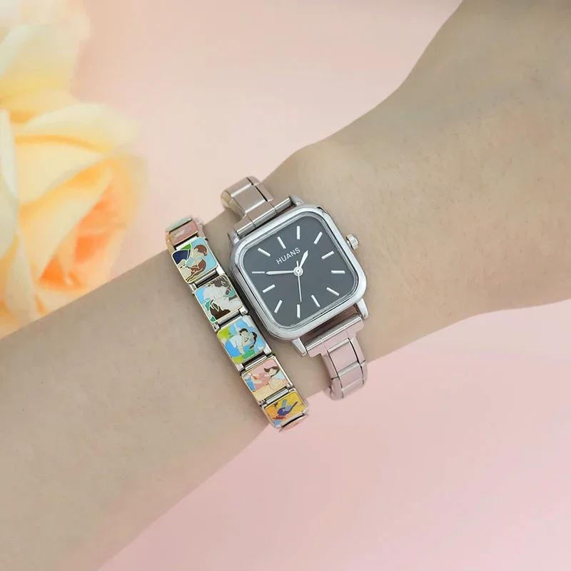 Minimal Square Italian Charm Watch - Image 3