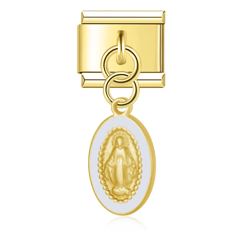 Miraculous Medal Dangle Italian Charms - Image 4
