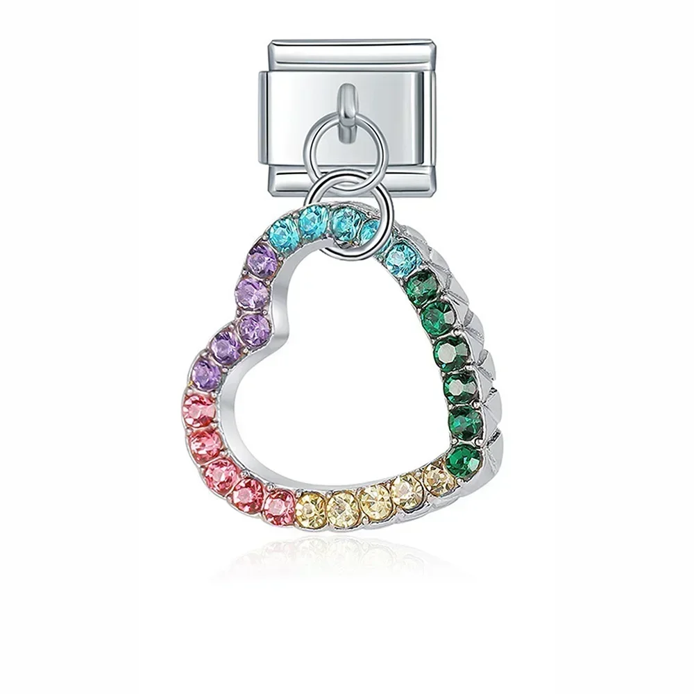 Crystal Animal and Symbol Dangle Italian Charms - Image 7