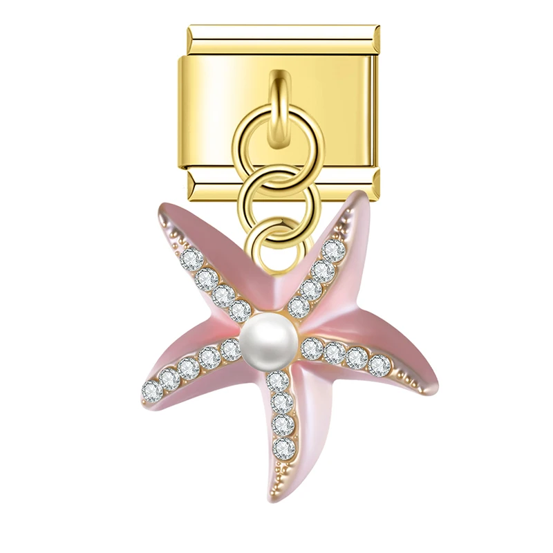 Seashell and Travel Dangle Italian Charms - Image 2