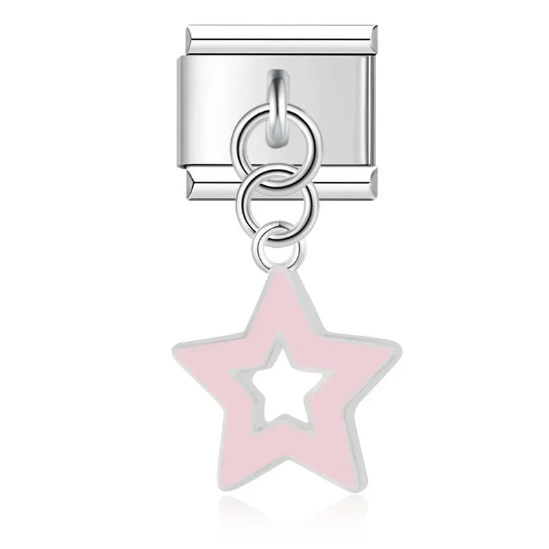 Star and Heart Dangle Italian Charms - Image 27