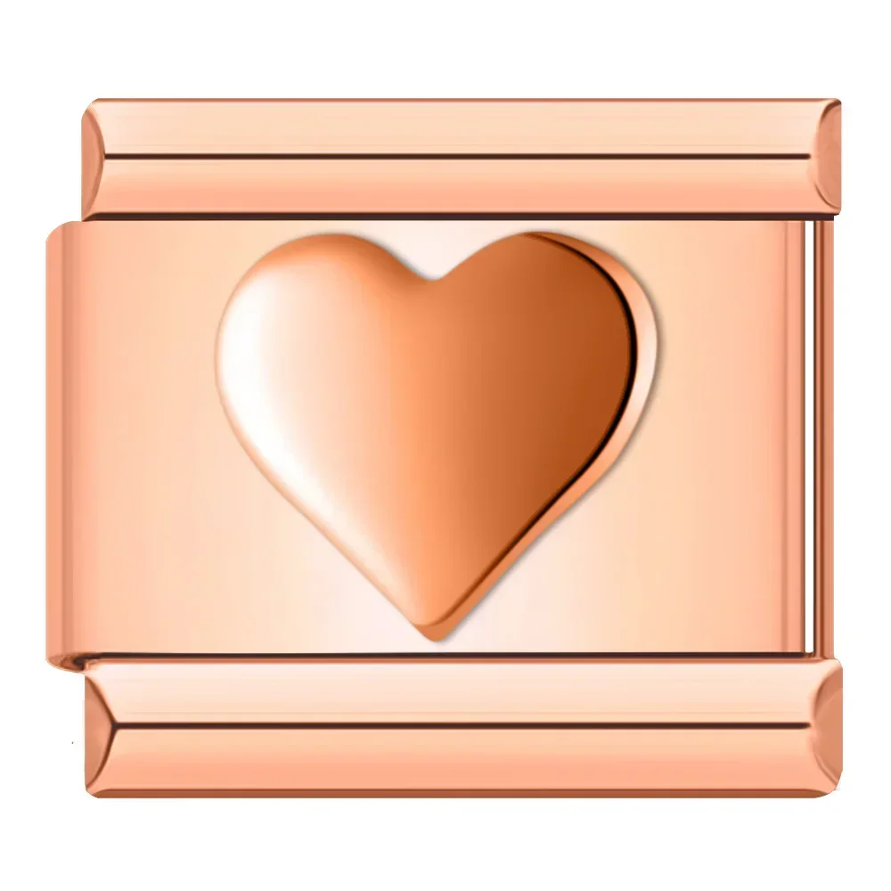 Engraved Heart, Cross and Butterfly Italian Charms - Image 11