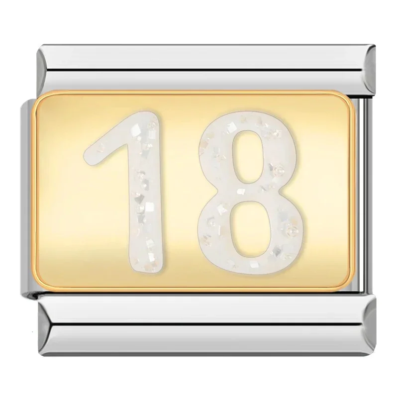 Milestone Number Italian Charms - Image 3