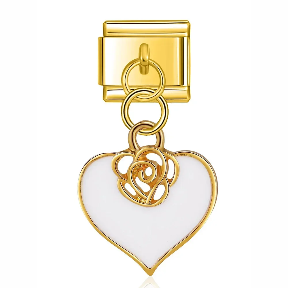Heart and Sun Dangle Italian Charms - Image 6