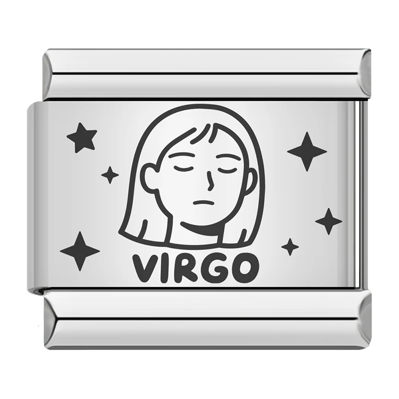 Zodiac Sign Engraved Italian Charms - Image 13