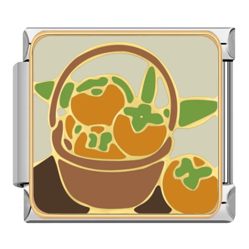 Painted Fruit and Plant Italian Charms - Image 8