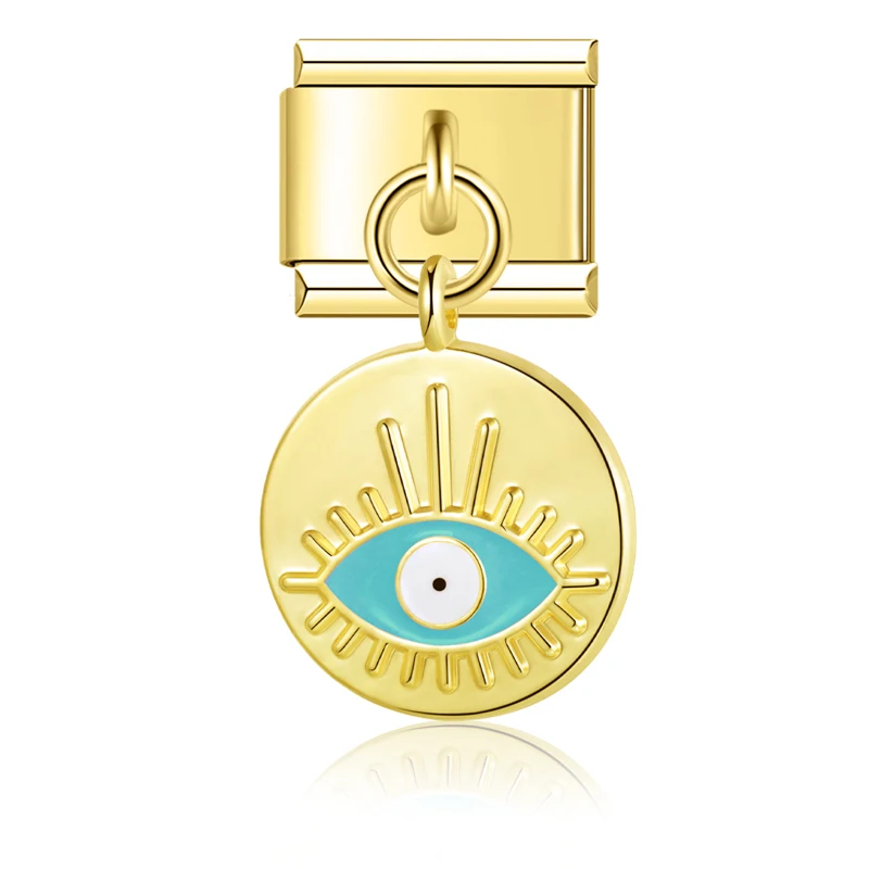 Evil Eye and Hamsa Dangle Italian Charms - Image 20