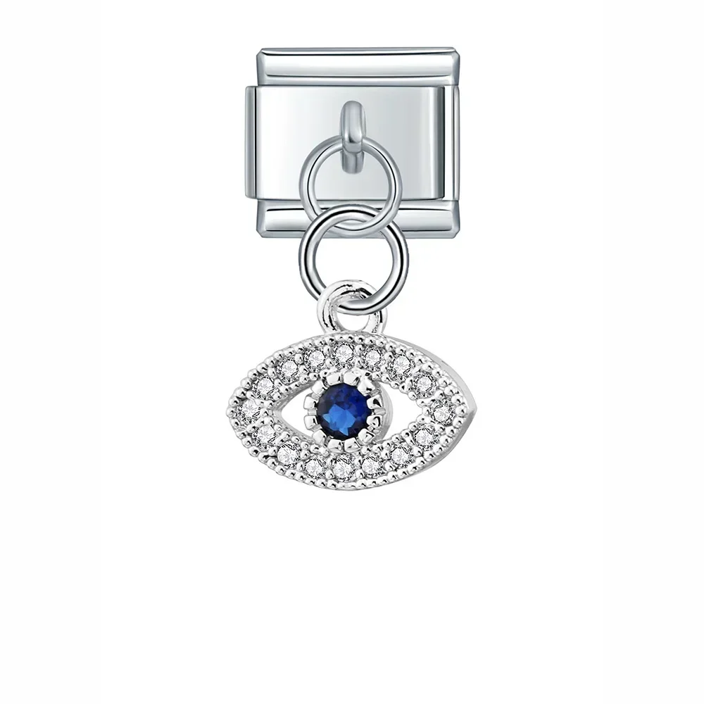 Evil Eye, Butterfly and Moon Dangle Italian Charms - Image 19