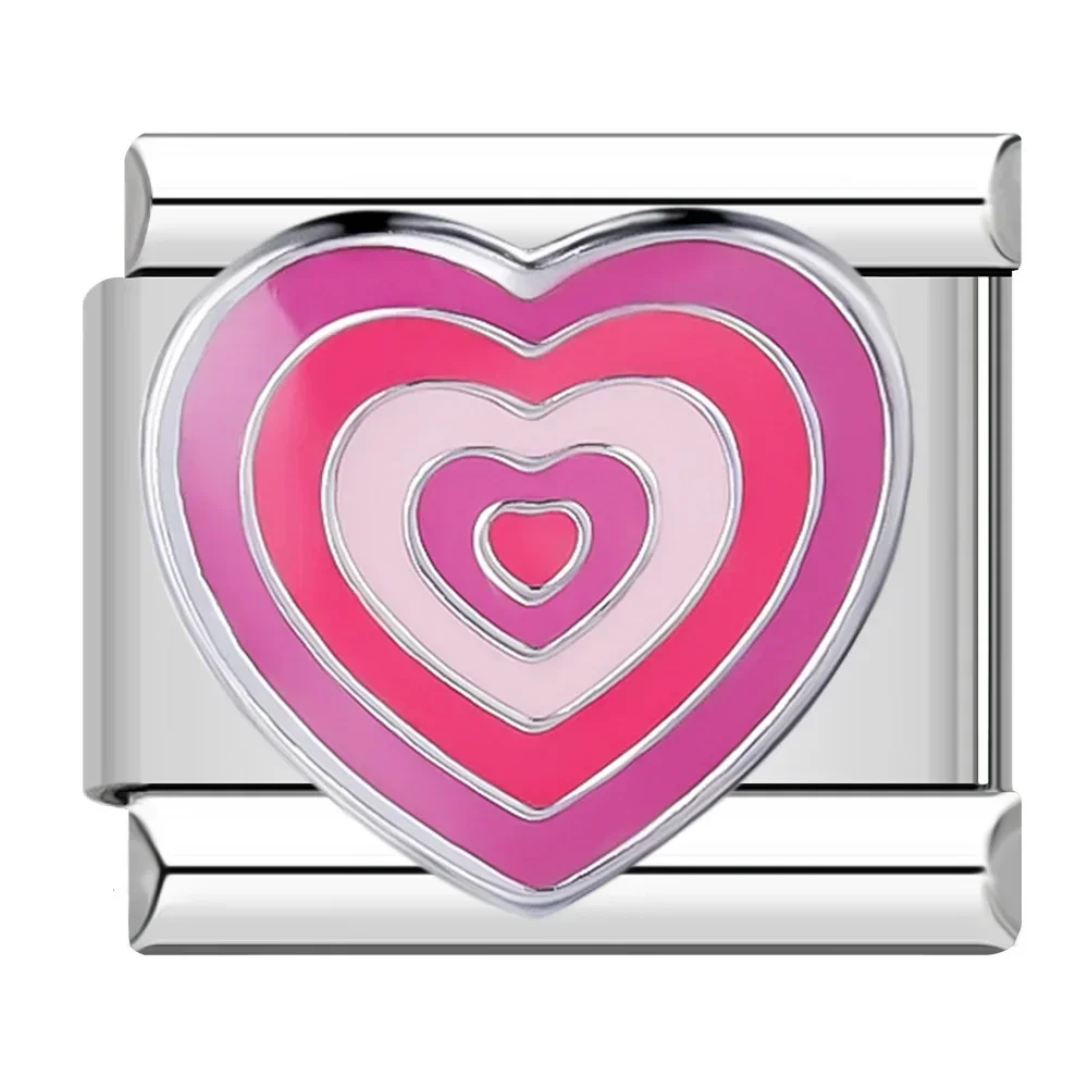 Colourful Heart and Flower Italian Charms - Image 19