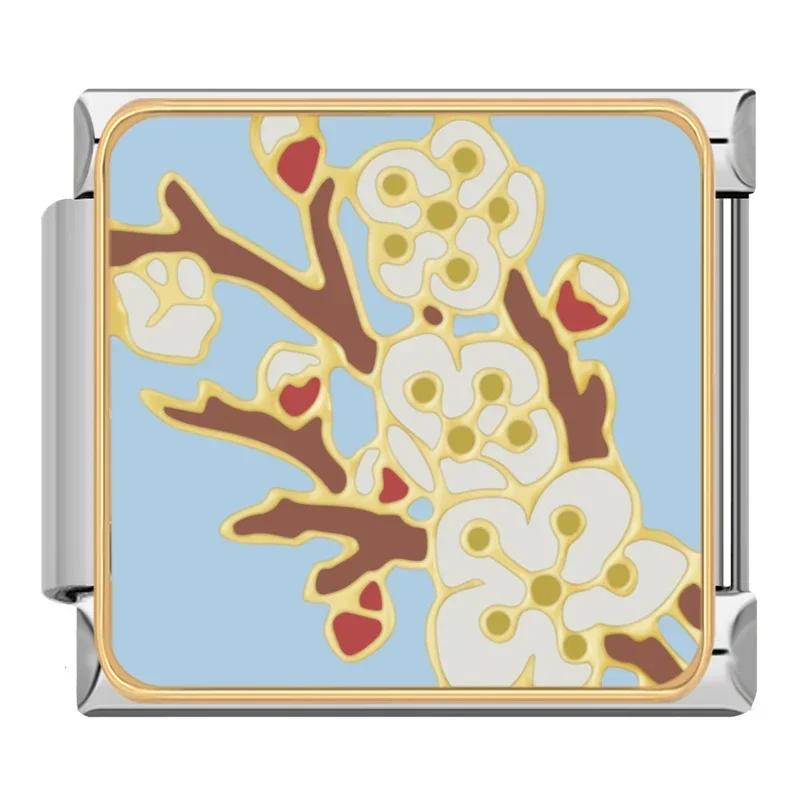 Painted Flower Italian Charms - Image 8