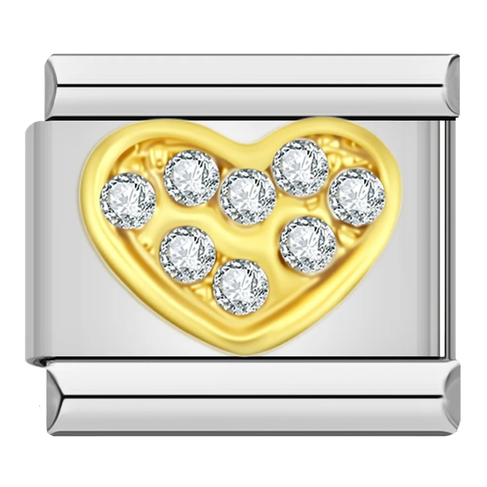 Gold Crystal Letter Italian Charms A to Z - Image 27