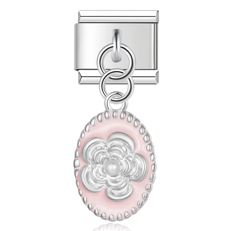 Butterfly and Flower Dangle Italian Charms - Image 9