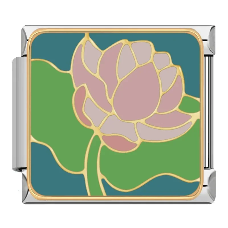 Painted Flower Italian Charms - Image 10