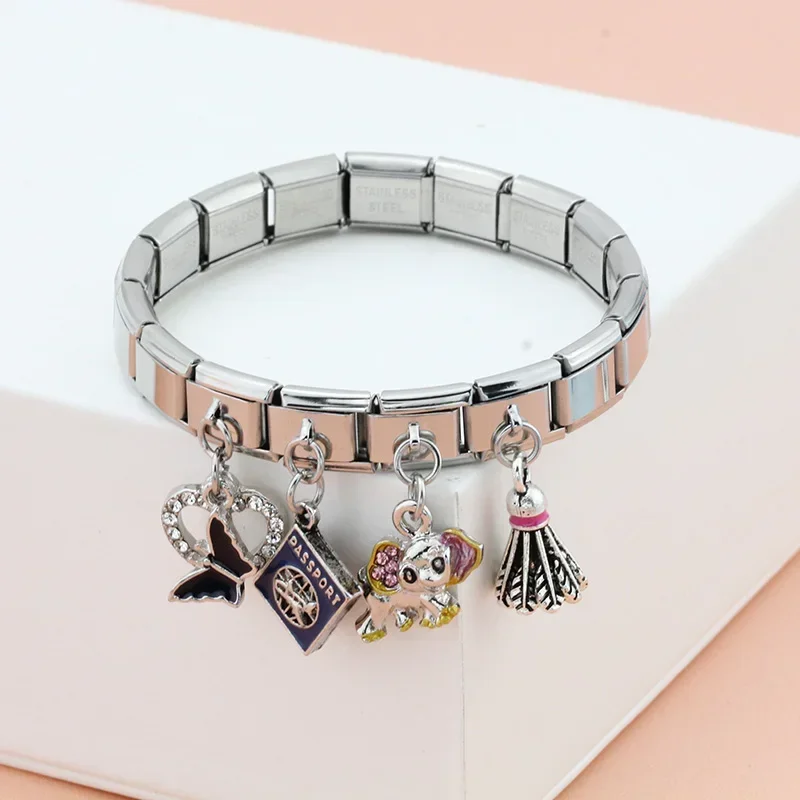 Sun, Bell and Turtle Dangle Italian Charms - Image 3