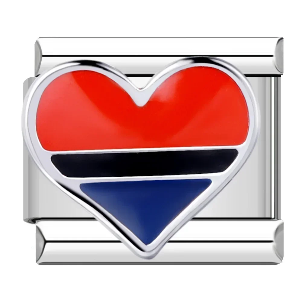 Colourful Heart and Flower Italian Charms - Image 23