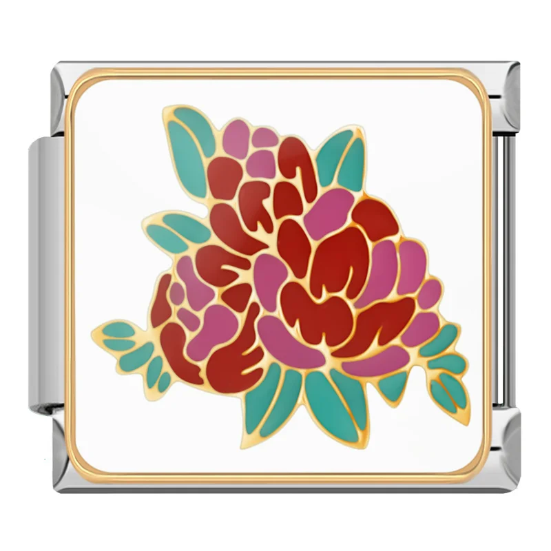 Flower, Cat and Love Note Italian Charms - Image 7