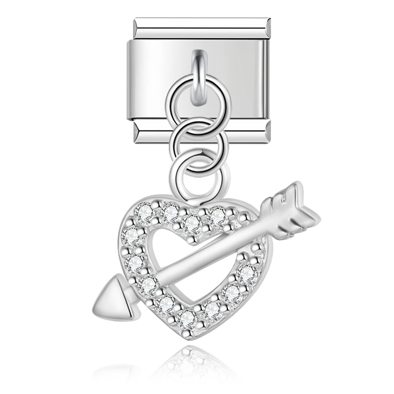 Crystal Paw, Lips and Heart Dangle Charms - Image 6