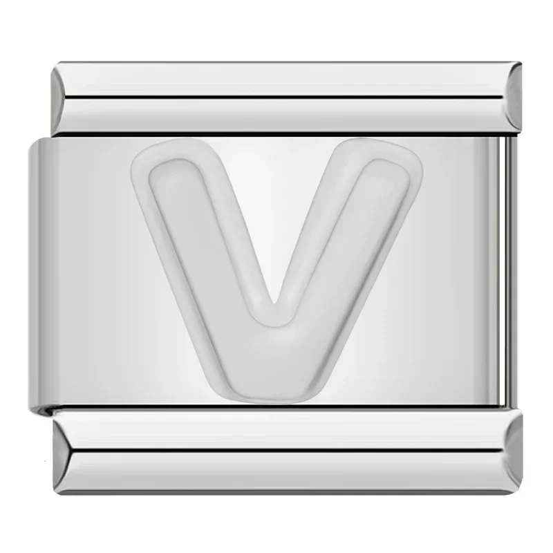 Silver Block Letter Italian Charms - Image 23