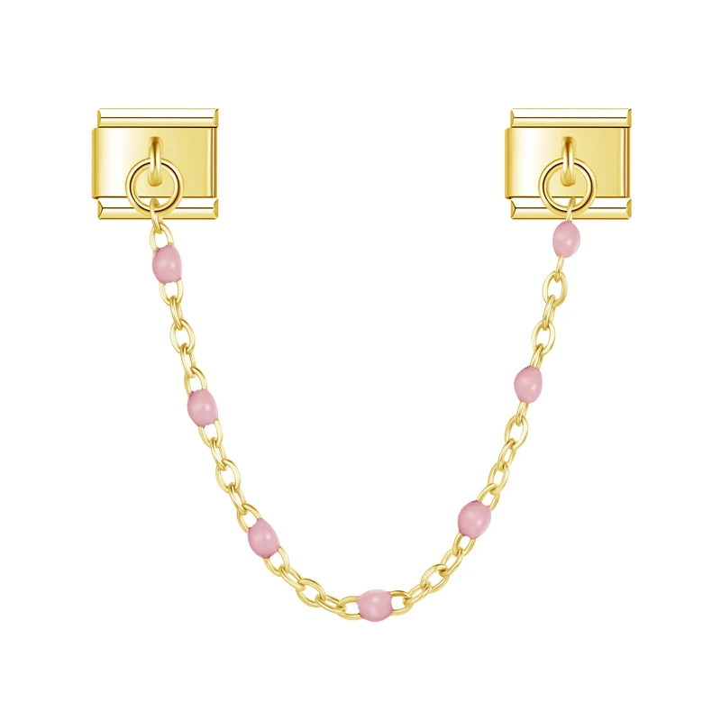 Colour Bead Safety Chain Italian Charms - Image 10