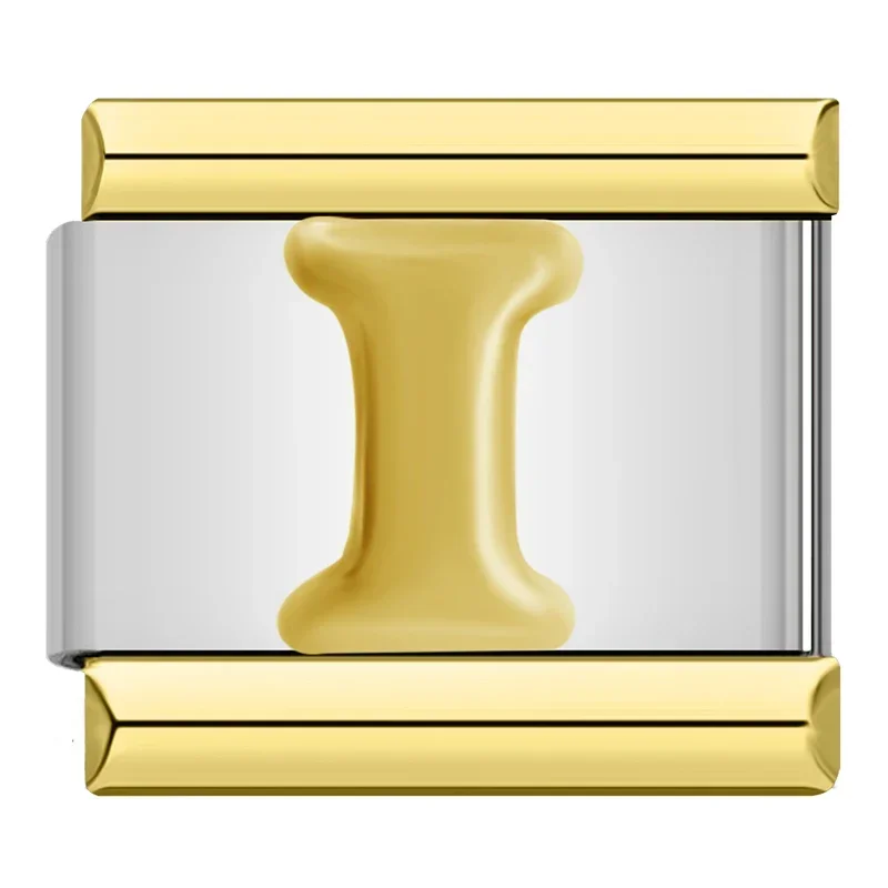 Gold Alphabet and Heart Italian Charms - Image 39