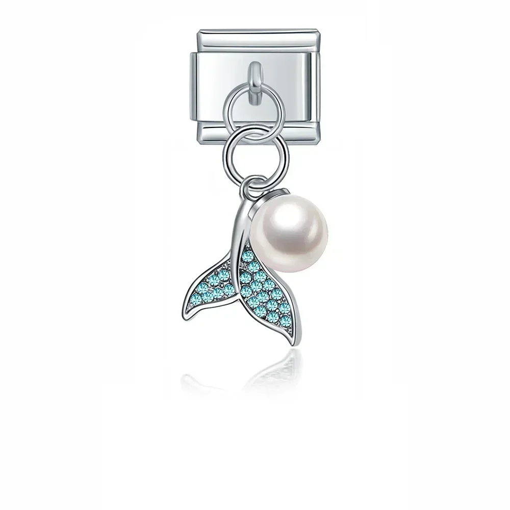 Crystal Animal and Symbol Dangle Italian Charms - Image 22