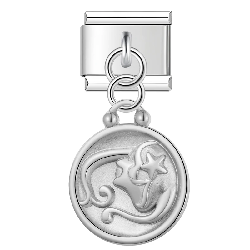 Zodiac Coin Dangle Italian Charms - Image 12
