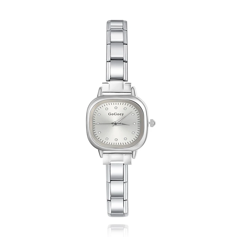 Crystal Cushion Italian Charm Watch - Image 5