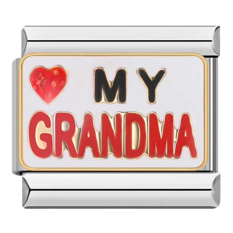 I Love My Family Italian Charms - Image 25